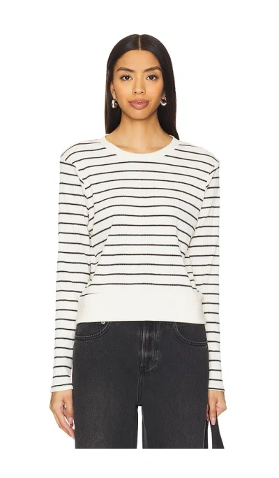 Perfectwhitetee Stef Long Sleeve Boxy Tee In White