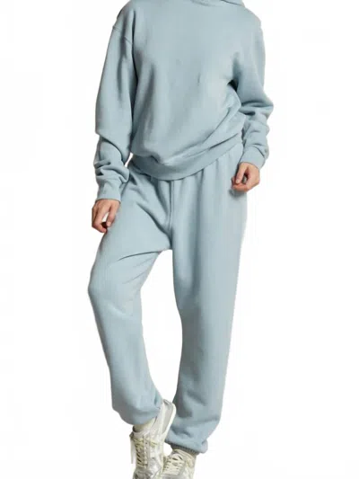 Perfectwhitetee Stevie Fleece Easy Sweatpants In Mountain Blue