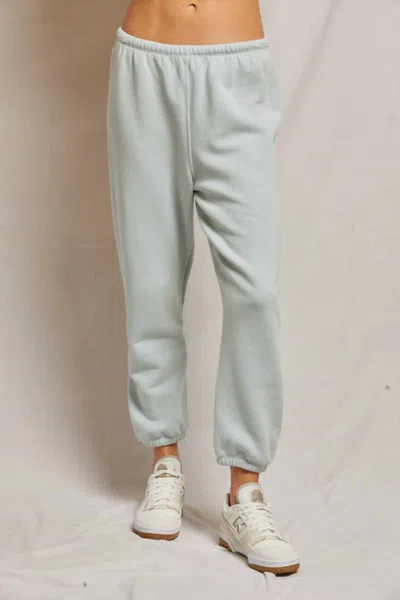 Perfectwhitetee Stevie Fleece Sweatpant In Fresh Mint In Multi
