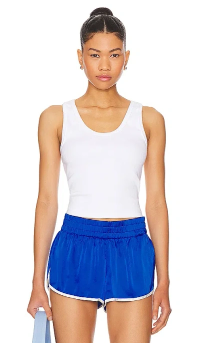 Perfectwhitetee Structured Rib Bra Friendly Tank White