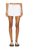 Perfectwhitetee Summer Boucle Shorts In White