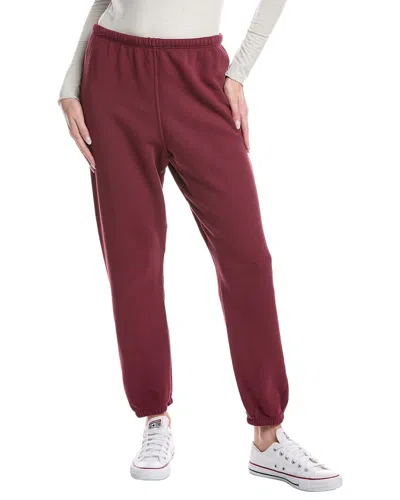 Perfectwhitetee Sweatpant In Burgundy