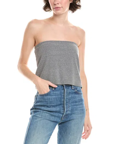 Perfectwhitetee Talula Rib Tube Top In Gray