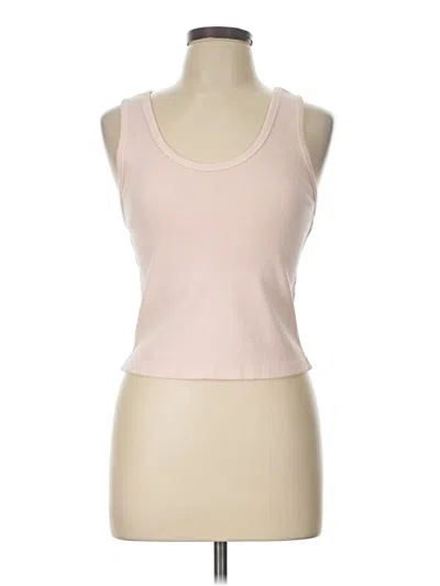 Pre-owned Perfectwhitetee Tank Top Pink Strapless Neckline Tops