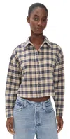 Perfectwhitetee Tate Button Down Shirt Sugar Plaid In Multi