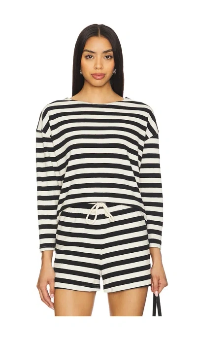 PERFECTWHITETEE TAYLOR STRIPED LONG SLEEVE TOP