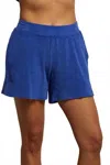 Perfectwhitetee Tee Emily Sweatshort In Violet Blue In Blue