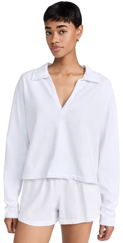 Perfectwhitetee Tenessee Jersey Collared Shirt White