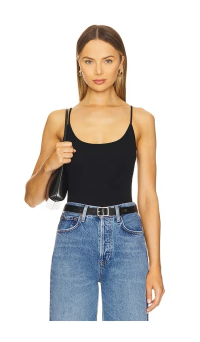 Perfectwhitetee Tiff Spaghetti Tank In Black