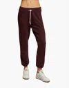 Perfectwhitetee Johnny French Terry Jogger 2 In Blackberry In Multi