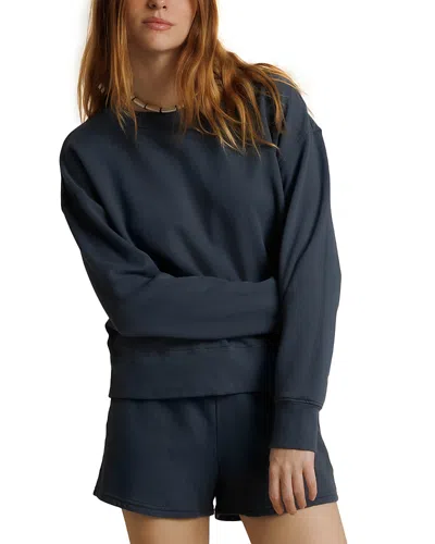 Perfectwhitetee Tyler Crewneck Sweatshirt In Blue