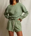 Perfectwhitetee Tyler French Terry Sweatshirt In Aloe In Green