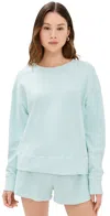 Perfectwhitetee Tyler French Terry Pullover Sweatshirt Iced Aqua In Iced Aqua