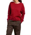 Perfectwhitetee Tyler French Terry Pullover Sweatshirt In Maple In Brown