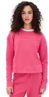 Perfectwhitetee Tyler French Terry Pullover Sweatshirt Pink Bloom In Pink Bloom