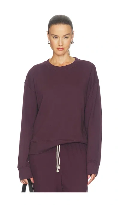 Perfectwhitetee Tyler French Terry Pullover Sweatshirt In Purple