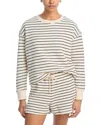 Perfectwhitetee Tyler French Terry Stripe Pullover Sweatshirt
