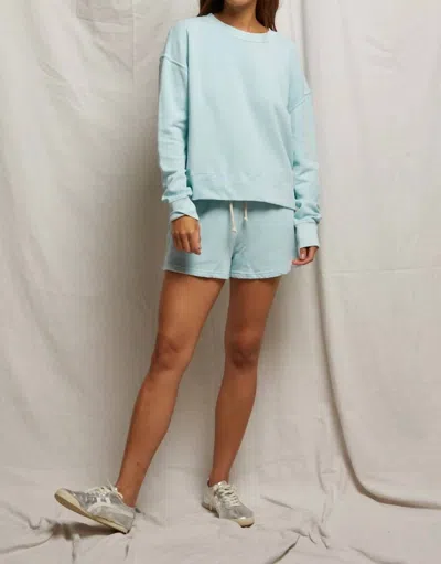 Perfectwhitetee Tyler French Terry Sweatshirt In Iced Aqua In Multi