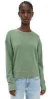Perfectwhitetee Tyler Pullover Sweatshirt Aloe In Green