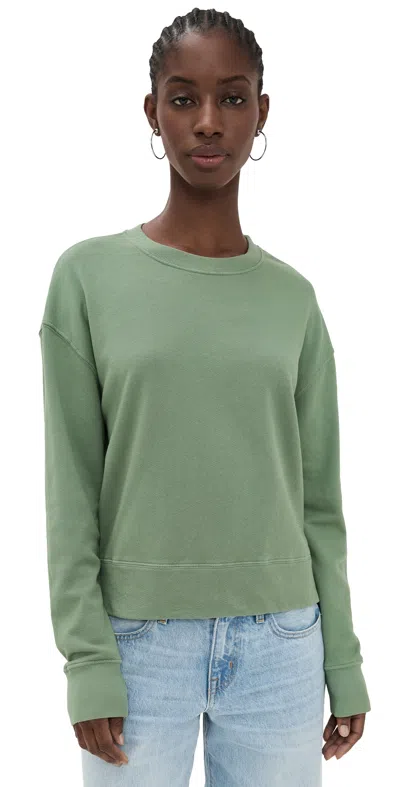 Perfectwhitetee Tyler Pullover Sweatshirt Aloe In Green
