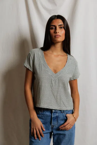 Perfectwhitetee Val Stripe In Black