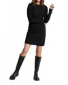 Perfectwhitetee Victoria Luxe Rib Mini Dress In Black In Black