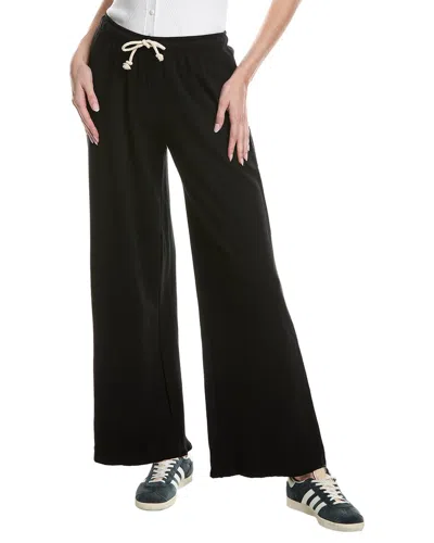 Perfectwhitetee Waffle Wide Leg Pant In Black