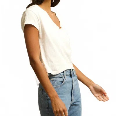 Perfectwhitetee Ringspun V-neck T-shirt In White