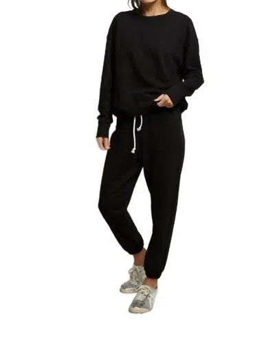 Perfectwhitetee Women's French Terry Pullover In True Black