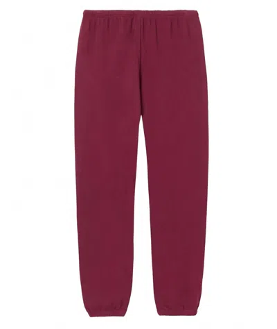 Perfectwhitetee Johnny French Terry Easy Sweatpant In Burgundy