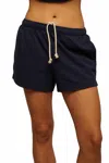 Perfectwhitetee Summer Loop Terry Sweat Shorts In Navy In Blue