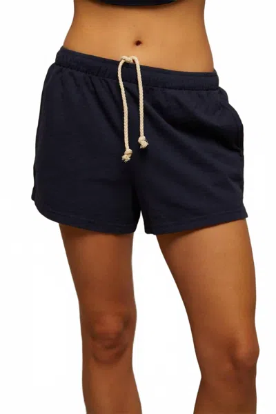 Perfectwhitetee Women's Liz Tenessee Jersey Pull On Short In Navy In Blue