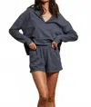 Perfectwhitetee Women's Liz Tenessee Jersey Pull On Short In Night In Blue