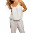 Perfectwhitetee Marlo Double Gauze Tank Top In White In White