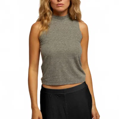 Perfectwhitetee Women's Phoebe Slub Jersey Tank Top In Heather Grey In Gray
