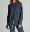Perfectwhitetee Women Tyler Pullover Sweatshirt In Aloe In Blue