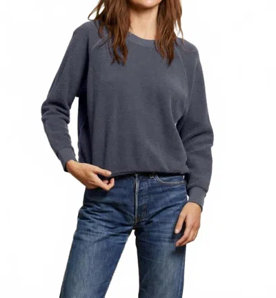 Perfectwhitetee Women's Ziggy Fleece Shrunken Top In Night In Blue