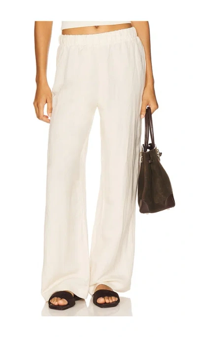 Perfectwhitetee Woven Linen Pant In Sugar