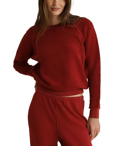 Perfectwhitetee Ziggy Cotton Reverse Fleece Sweatshirt In Red