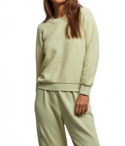 Perfectwhitetee Ziggy Crewneck Sweatshirt In Pistachio In White