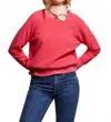 Perfectwhitetee Reverse Fleece Crewneck Sweatshirt In Pink Bloom In Pink