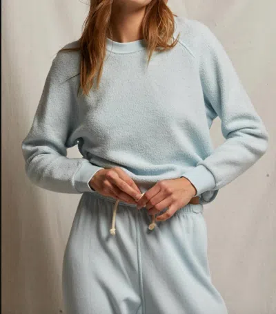 Perfectwhitetee Ziggy Inside Out Cotton Sweatshirt In Baby Blue