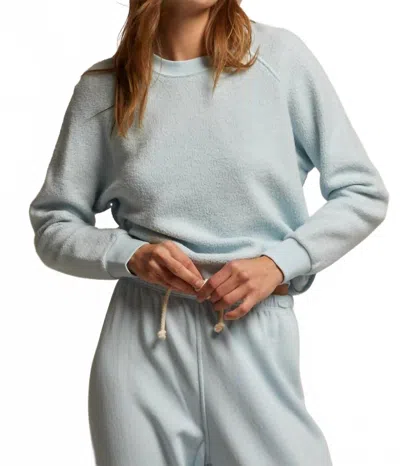 Perfectwhitetee Ziggy Inside Out Fleece Sweatshirt 2 In Baby Blue In Gray