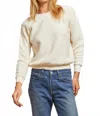 Perfectwhitetee Ziggy Inside Out Fleece Sweatshirt 2 In Bright Ivory In White