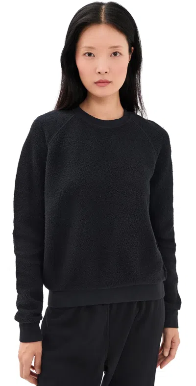 Perfectwhitetee Ziggy Inside Out Fleece Sweatshirt True Black
