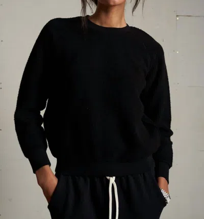 Perfectwhitetee Ziggy Reverse Fleece Shrunken Sweatshirt In Black