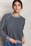 Perfectwhitetee Ziggy Reverse Fleece Sweatshirt In Dark Heather Grey In Gray