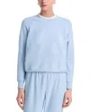 Perfectwhitetee Ziggy Inside Out Fleece Long Sleeve Shrunken Crewneck Sweatshirt Powder Blue