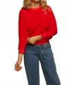Perfectwhitetee Ziggy Inside Out Crewneck Sweatshirt In Poppy Red In Red