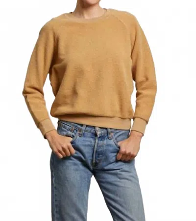 Perfectwhitetee Ziggy Sweatshirt In Suede In Brown